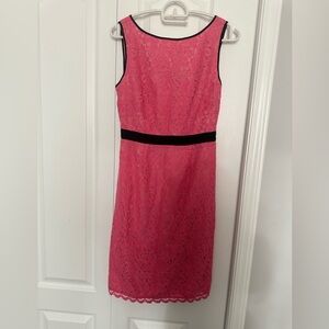 BNWT Jacob coral pink lace shift dress with lining in size XS